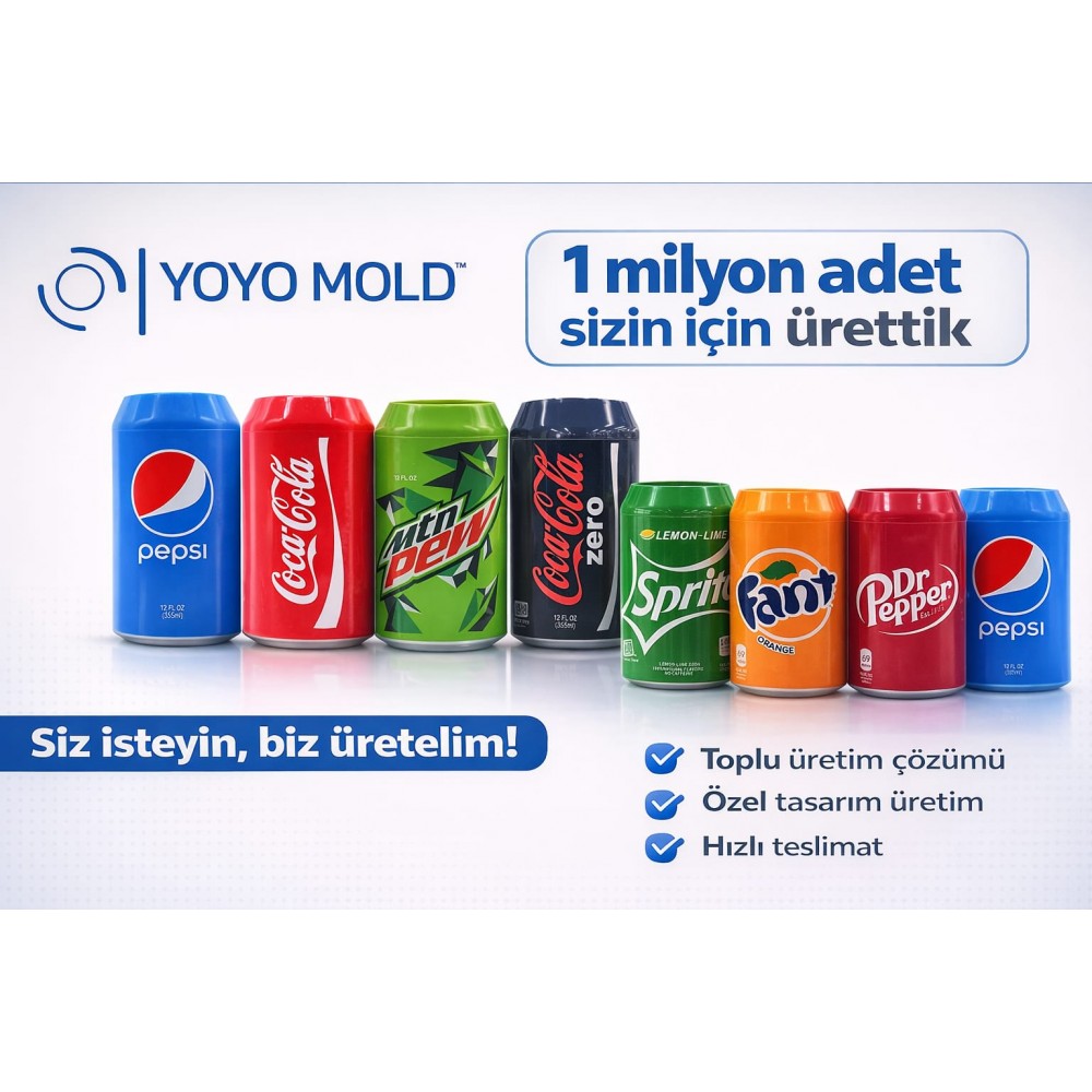 Yoyomold Bira Kılıfı Teneke Kutu Üstü Silikon Kılıf - Gizleyici - 500 ml Silikon Bira Kılıfı 